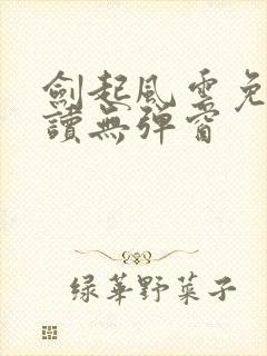 剑起风云免费阅读无弹窗封面