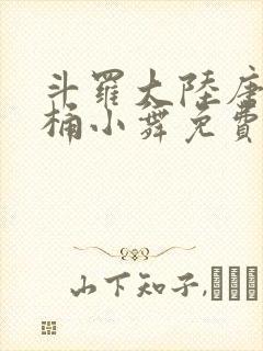 斗罗大陆唐三爆桶小舞免费