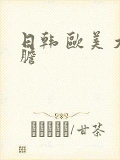 日韩 欧美 大胆封面