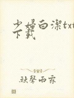 少妇白洁txt下载封面