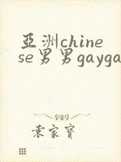 亚洲chinese男男gaygay网站封面