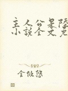 主人公是陆鸣的小说全文免费阅读