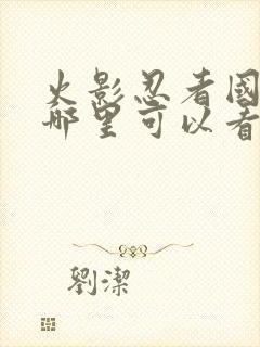 火影忍者国语版哪里可以看