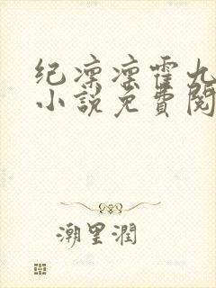 纪凛凛霍九霖的小说免费阅读在线