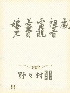 娘惹电视剧全集免费观看