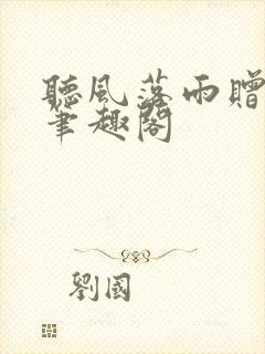 听风落雨赠故人笔趣阁封面