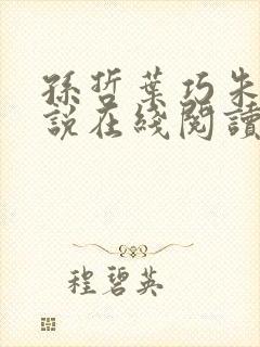 孙哲叶巧朱颜小说在线阅读