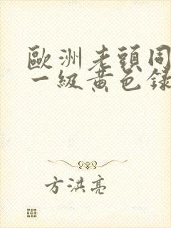 欧洲老头同性恋一级黄色录像封面