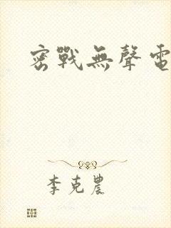 密战无声电视剧