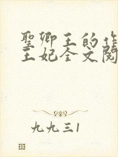 圣卿王的作妖小王妃全文阅读