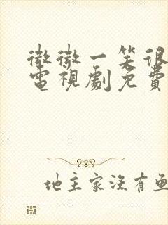 微微一笑很倾城电视剧免费观看全集高清