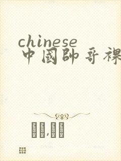 chinese中国帅哥裸体gay封面