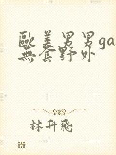 欧美男男gay无套野外