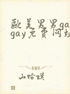 欧美男男gaygay免费网址封面