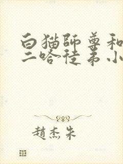 白猫师尊和他的二哈徒弟小说无删减封面