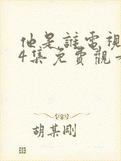 他是谁电视剧24集免费观看