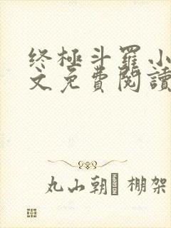 终极斗罗小说全文免费阅读无弹窗