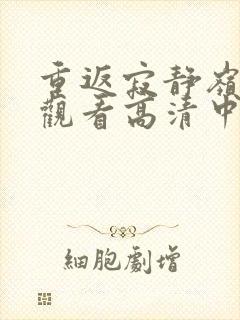 重返寂静岭在线观看高清中文版封面