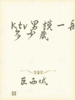 ktv男模一般多少岁封面