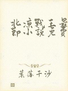 北凉战王最新章节小说免费阅读