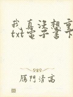 我真没想重生啊txt电子书下载