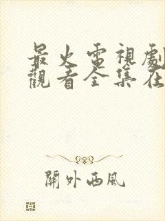 最火电视剧免费观看全集在线播放