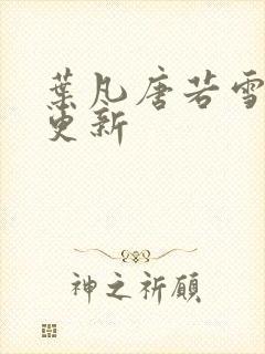 叶凡唐若雪刚刚更新