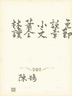 林萧小说免费阅读全文章节