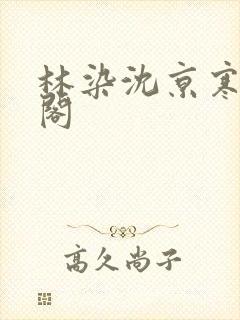 林染沈京寒笔趣阁封面