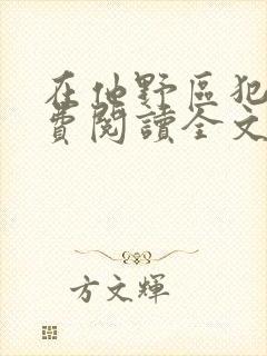 在他野区犯规免费阅读全文封面