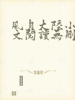 风月大陆小说全文阅读无删减