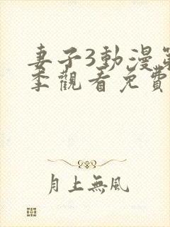 妻子3动漫第三季观看免费观看封面