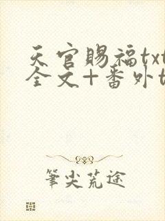 天官赐福txt全文+番外txt下载
