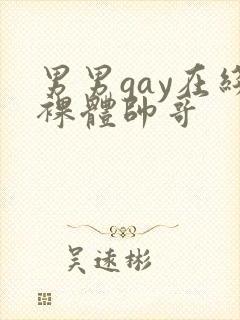 男男gay在线裸体帅哥封面