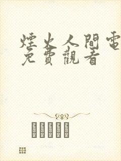 烟火人间电视剧免费观看