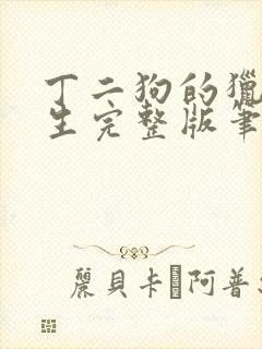 丁二狗的猎艳人生完整版笔趣阁