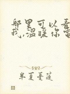 哪里可以看点燃我,温暖你电视剧