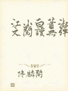 江小白萧淑云全文阅读无弹窗笔趣阁封面