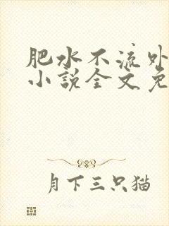 肥水不流外人田小说全文免费阅读全本免