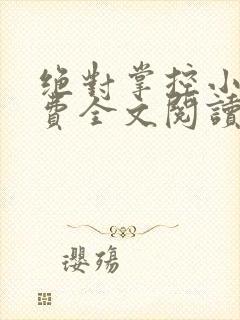 绝对掌控小说免费全文阅读笔趣阁