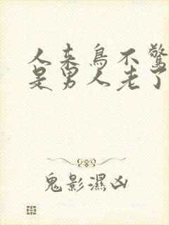 人来鸟不惊指的是男人老了封面