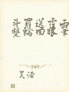 斗罗送霍雨浩一双轮回眼笔趣阁封面