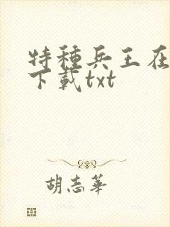 特种兵王在山村下载txt封面