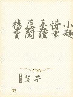 杨辰秦惜小说免费阅读笔趣阁全文