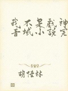 我不是戏神三九音域小说完全版封面