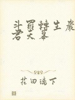 斗罗转生岩王帝君天幕