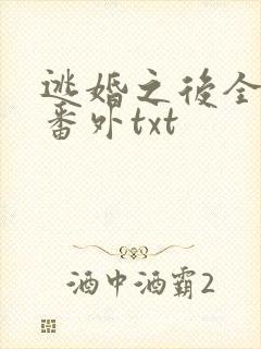 逃婚之后全文加番外txt