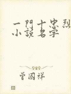 一门十忠烈叶凡小说名字