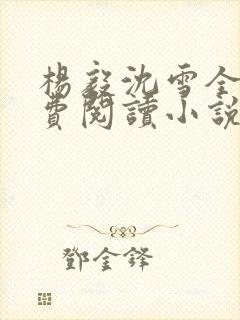 杨毅沈雪全文免费阅读小说