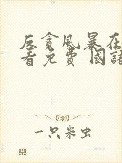 反贪风暴在线观看免费 国语版